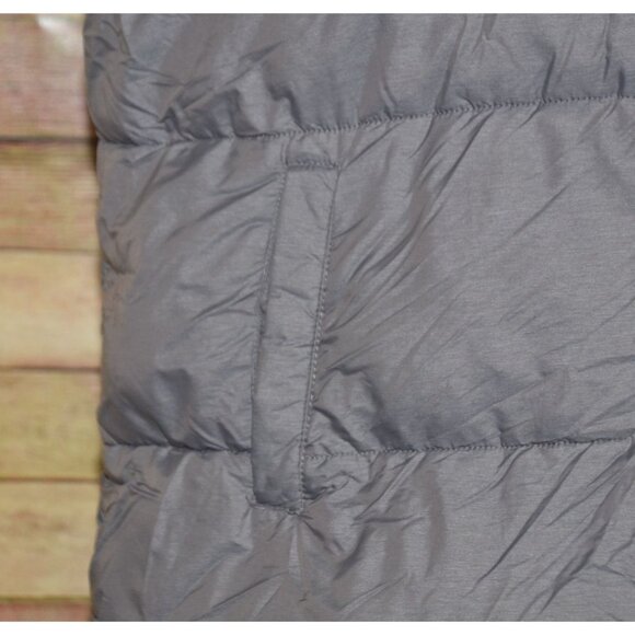 Heat Keep Ladies Gray Sleeveless Quilted Puffer Jacket Size XXL Pocket Insulated - Picture 3 of 11